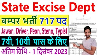 State Excise Department Maharashtra Recruitment 2023  stateexcisemaharashtragovin [upl. by Adnarahs743]