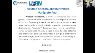 Prof Cassildo Souza  Carta Argumentativa e Artigo de Opinião  Concurso UFRN  Exames do IF [upl. by Yretsym]