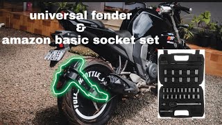 Fz v2 universal tyre hugger installation amazon basic socket set first impression [upl. by Netnert258]