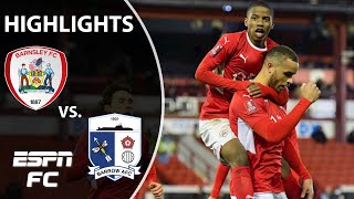 This is RIDICULOUS Barnsley beat 10man Barrow 54 in the FA Cup  FA Cup Highlights  ESPN FC [upl. by Lorsung262]