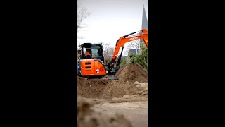 Introducing the Hitachi ZX55U6EB electric excavator [upl. by Lapides]