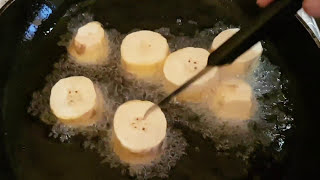 How to make Colombian Pataconestostonesbanana chips [upl. by Yllak]