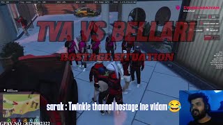 TVA VS BELLARI FUN SITUATION 😂 tva funrp eaglegaming blindrebel bellari gtaonline gta5 video [upl. by Brynna]