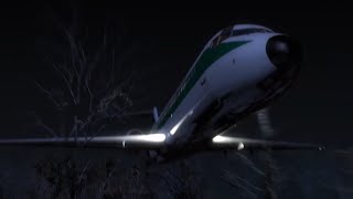 Alitalia Flight 404  Crash Animation [upl. by Akihsat]