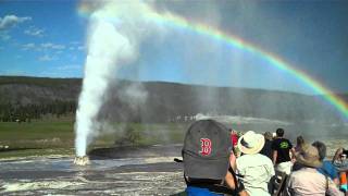 Yellowstone  BeeHive Geyser and Old Faithful erupt together 7192011MP4 [upl. by Sayette522]