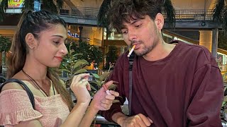 Cigarette Jala Do Prank on random girl  Vishal Goswami Baba [upl. by Burnham]