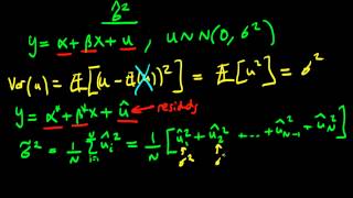 Estimator for the population error variance [upl. by Beckett562]