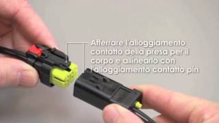 Connettori AMPSEAL 16 AMPSEAL 16 Connector Instructions  Italian [upl. by Divd]