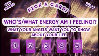 WHO WHAT ENERGY AM I FEELING🤨 PICK A CARDWill They REACH OUTMESSAGES FROM ANGELS 🧿 INITIALS [upl. by Adnilahs938]