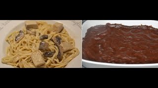 Spaghettis tofu champignons et flan chocolat au cookeo [upl. by Aristotle]