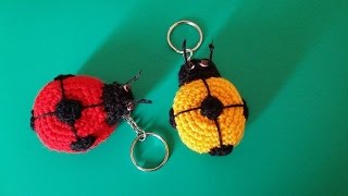 CROCHET porteclés COCCINELLE [upl. by Prouty695]