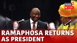 South Africa News LIVE  Ramaphosa ReElected South African President After Coalition Deal N18L [upl. by Eillam674]