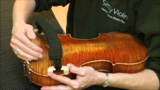 How to put a Shoulder Rest on a Violin [upl. by Attehcram760]