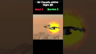 Air Canada flight 89 crash [upl. by Yhtimit]