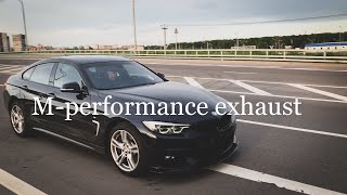 bmw 430i grandcoupe mperformance exhaust amp downpipe review [upl. by Olive]