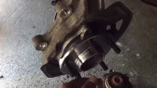 350Z Front Wheel Bearing Replacement Part 2 [upl. by Radek648]