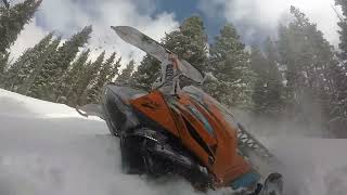 Colorado backcountry snowmobiling March 2024 Beaver meadows and Groundhog Mtn [upl. by Hoes766]