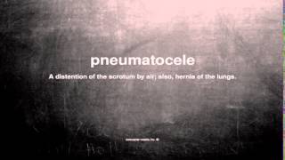 What does pneumatocele mean [upl. by Ateekal]