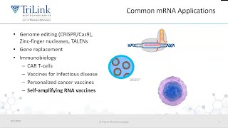 Novel Methods for Synthesizing SA RNA Vaccines Improve Yields and Accelerate GMP Manufacturing [upl. by Leopoldine]