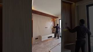 Tv unit carpenter woodwork carpentery shortvideo viralvideo 2024 [upl. by Nilknarf]