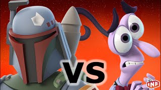 Boba Fett vs Fear sarlacc pit arena fight Disney Infinity toy box [upl. by Eamaj309]