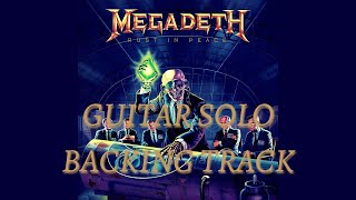 Megadeth Tornado Of Souls GUITAR SOLO BACKING TRACK [upl. by Urien885]