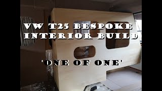 VW T25 VANAGON INTERIOR UNIT  BESPOKE 1 OF 1  CAMPER [upl. by Beshore]