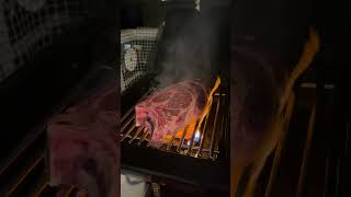 Rib steak on Broil King Infrared Side Burner bbq broilking ribsteak [upl. by Harrie]