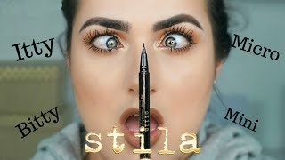 The Tiniest Eyeliner Ever 😱 Stila Stay All Day Micro Tip Liner  Patty [upl. by Sirroned140]