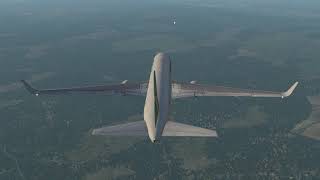 Lets Fly XPlane 11  Boeing 767300ER FlightFactorVMAX  Brussels to Gatwick  Part 3 [upl. by Aicital]