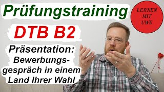 DTB B2 Teil 20 – Sprechen Teil 1 – Thema 6 Bewerbungsgespräch [upl. by Assilav337]