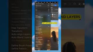 Auto blend in photoshop l photoshop tutorial shorts photoshoptutorial photoshop editing edit [upl. by Ward595]