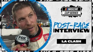 I beat your favorite driver again Hamlin goes for gold at Busch Light Clash [upl. by Damick181]