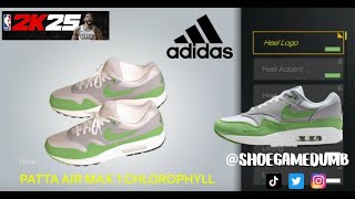 How To Patta x Nike Air Max 1 “Chlorophyll” on NBA 2K25 Shoe Creator [upl. by Enylecoj]