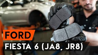 Hoe een remblokken vooraan vervangen op een FORD FIESTA JA8 AUTODOCTUTORIAL [upl. by Ariaj]