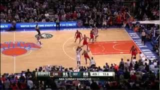 Carmelo Anthony Makes Two Clutch Three Pointers Against The Bulls [upl. by Hanschen692]