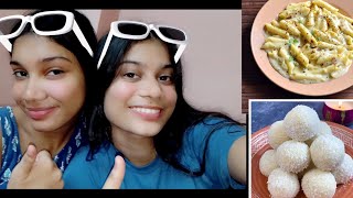 our first vlog😁 we cooked yukti dhapa harshita dhapa [upl. by Putscher]