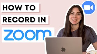 How to record yourself and your screen in Zoom  download Zoom recordings [upl. by Odracer]