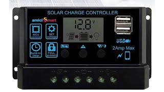 Solar Charger Controller amiciSmart 30 Amp Unboxing amp review [upl. by Etteroma]