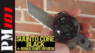 Suunto Core Black Watch Bonus quotOverlookedquot Knife Review  Preparedmind101 [upl. by Naved]