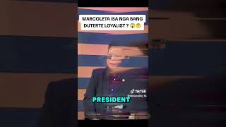 Marcoleta loyal nga ba kay President Duterte 👊👊👊💚💚💚 [upl. by Norym]