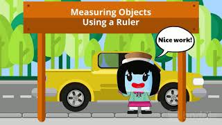 Measuring Objects Using a Ruler  2nd Grade Math 2MD1 [upl. by Annaynek]