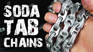 How to make Chains from Soda Can Tabs [upl. by Monetta804]