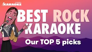 BEST 5 ROCK KARAOKE SONGS WITH LYRICS OF ALL TIME FEAT OASIS QUEEN AEROSMITH amp MORE [upl. by Alexandra]