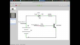 Water sensor using one 2N3904 NPN Transitor [upl. by Corso438]