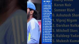 2025 IPL Team players list 🩵♥ reelschallenge pakistanifashion viratkohli vairal fyp bcci ICC [upl. by Aicyla]