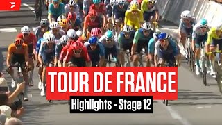 Tour de France 2024 Stage 12 Highlights [upl. by Delanie]