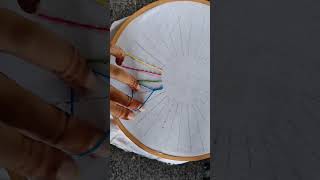 Learn to sew CHAIN STITCH shorts embroiderybasicsembroiderybasics handembroidery creative [upl. by Girand]