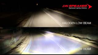 Halogen vs LED Headlights  JW Speaker 8700 Series [upl. by Gayner425]