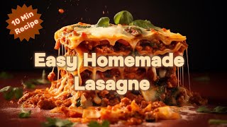 10 minutes Lasagne Recipe  Chicken Lasagne  White Sauce Lasagne  Easy Recipe  Homemade lasagne [upl. by Meg]